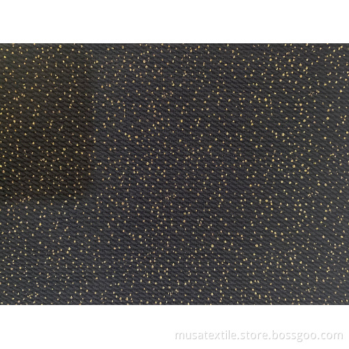 Tissu de balle de paillettes scintiller en tricot à imprimé or personnalisé
